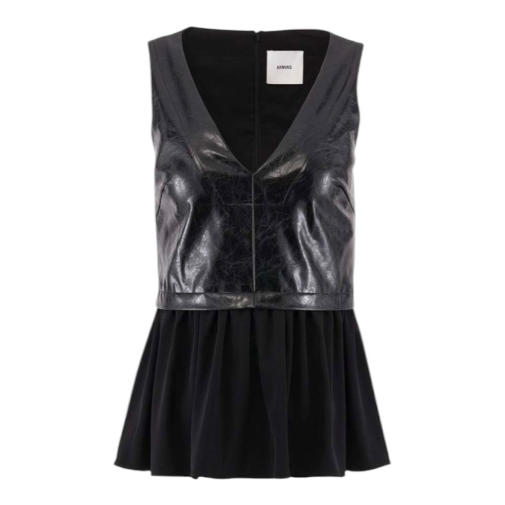 Aknvas Kavi Vegan Leather Top